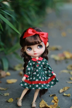 Dula кукла одежда платье весна красный цветок платье блайт ob24 ob22 azone licca icy jerryb 1/6 бжд кукла аксессуары бесплатная доставка