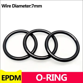EPDM Уплотнительные кольца Внутренний диаметр 60-580 мм Стойкость к кислотам и щелочам Водостойкость Сопротивление трению Диаметр проволоки 7 мм Черный