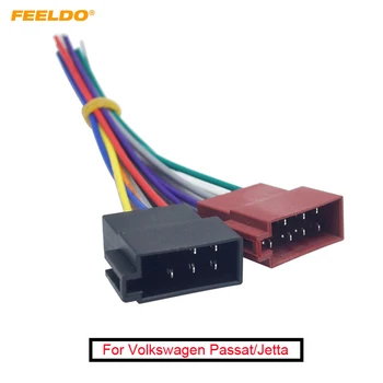 FEELDO Автомобильный стерео жгут проводов для Volkswagen / Audi / Mercedes Plug To OEM Factory Radio CD Audio Installation #AM5262