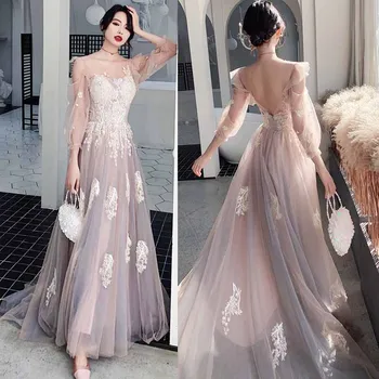 Fantasy Вечернее платье для вечеринок Женское новое длинное платье Mori Vestidos Темперамент знаменитостей Элегантные платья принцессы из шампанского