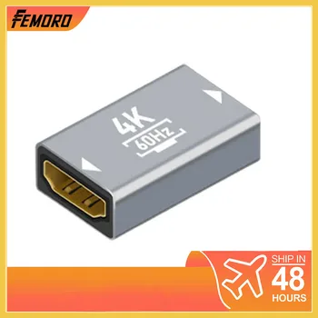 Femoro HDMI-совместимый удлинитель 2.1 Гнездо-гнездо 4K 60 Гц HD видеотранслятор для ПК PS4 ТВ Проектор Настольные хосты