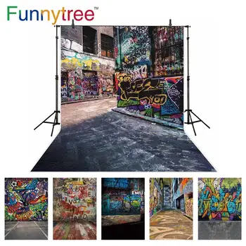 Funnytree фотография фон кирпич дерево граффити улица фотостудия фотозвонок фон фотофон виниловый пол фотозона