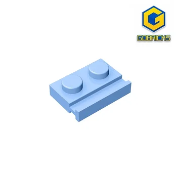 Gobricks GDS-806 ПЛАСТИНА 1X2 С СЛАЙДОМ совместим с LEGO 32028 Детские обучающие строительные блоки DIY Технические