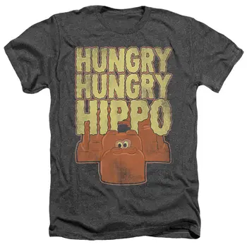 HASBRO HUNGRY HUNGRY HIPPO Лицензированная мужская футболка для взрослых SM-3XL с длинными рукавами