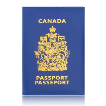 Hot Canada Обложка паспорта Удостоверение личности Держатель паспорта Держатель паспорта Чехол для кошелька авиабилета Женский держатель паспорта для Канады