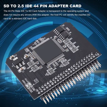 IDE SD Адаптер SD на 2.5 IDE 44-контактный адаптер Адаптер Карта 44-контактный мужской преобразователь SDHC / SDXC / MMC Конвертер карт памяти для ноутбука ПК