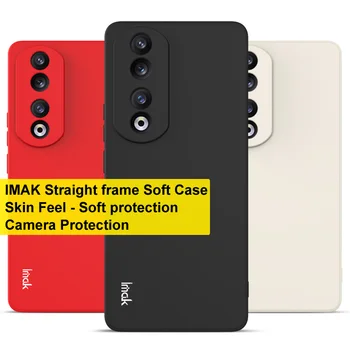 IMAK Тонкий мягкий чехол из ТПУ для Huawei Honor 90 5G Прямая рамка Чехол для телефона Защита для Honor 90 5G