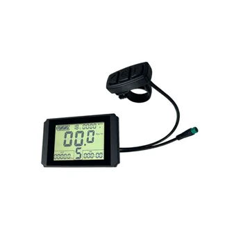 KT-LCD10H Дисплей Ebike Meter с 5-контактным водонепроницаемым штекером 24 В / 36 В / 48 В для комплекта контроллера KT Запчасти для электровелосипедов
