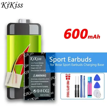KiKiss Батарея 600 мАч для Bose Sport Earbuds Зарядная база Замена Bateria