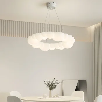 LED Nordic Cloud Shades Подвесной светильник Современная потолочная люстра Гостиная Спальня Детская креативная декоративная лампа