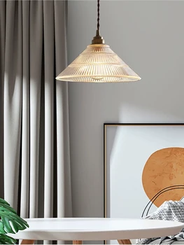 LED Французская стеклянная люстра для прикроватной тумбочки, барной стойки, столовой минималистичное украшение дома, подвесной провод 1,5 м