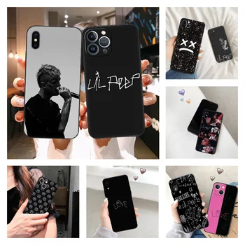 Lil Peep Черный матовый чехол для телефона для iphone 15 14 7 8 Plus 13 12 Mini 11 Pro XS Max SE XR X 15Pro Мягкая обложка