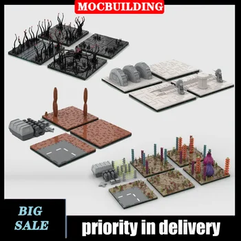 MOC Space Wars Playset Модель Набор строительных блоков Сборка DIY Коллекция Серия Игрушки для мальчиков Подарки