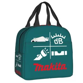 Makitas Mobile Tools Термоизолированные сумки для ланча Женская многоразовая сумка для обеда для детей Хранение школьников Коробка для еды Bento Box