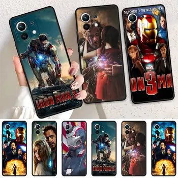 Marvel Iron Man 3 Reborn Black Чехол для Xiaomi Mi 12 11 Lite 5G NE 10 Pro 9T A2Plus 11T 13Ultra 10S 10T Телефон Силикон K40S