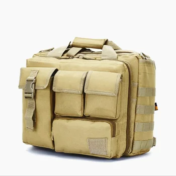 Military Tactical Molle System Messenger Сумка через плечо 15,6-дюймовые сумки для ноутбуков Сумки Портфель Уличная камера Сумка Сумки