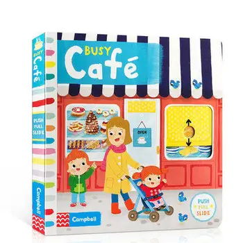MiluMilu Busy Cafe Детская познавательная веселая игрушечная книжка