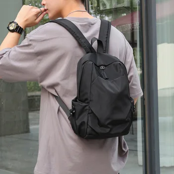 Mini Мужской рюкзак Модная маленькая черная школьная сумка через плечо для мужчины 2023 Холст Дизайнер Водонепроницаемый Спортивные Путешествия Мужские Рюкзаки