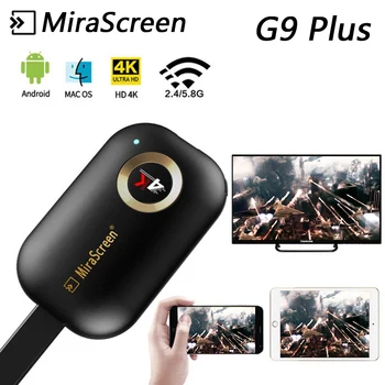 Mirascreen G9 Plus 2.4G/5G 4K Miracast Wifi для DLNA AirPlay TV Stick Wifi Display Dongle Приемник для IOS Android Windows