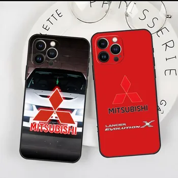 Mitsubishi Logo Чехол для телефона для Iphone 15 13 Pro Max 14 Mini 11 12 Xr Xs 6 7 8 Plus Роскошная силиконовая мягкая задняя крышка