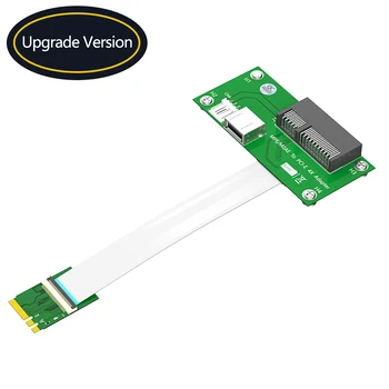  NGFF M.2 Key A/E для PCI Express X4 + USB2.0 Riser Card с высокоскоростным кабелем FPC 4-контактная магнитная площадка с питанием Горизонтальная установка