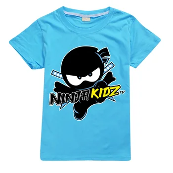 Ninja Kidz B Детская одежда Хлопок Футболки с короткими рукавами Детская толстовка Мультфильм SPY Ninjas Подростки Топы Мальчики Девочки Одежда