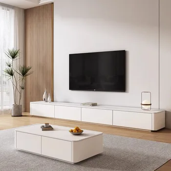 Nordic Мобильные подставки для телевизора Полка для хранения телевизора Деревянные стоячие полки Тумба для телевизора Casa Arredo Nordic Furniture
