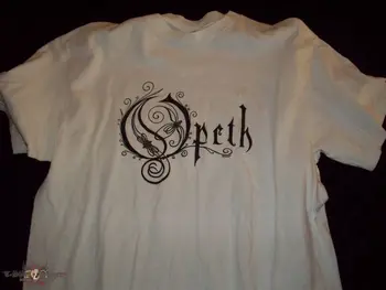 Opeth - Белая футболка с логотипом - Прогрессивный дэт-метал - Deliverance - WATCHITEM!