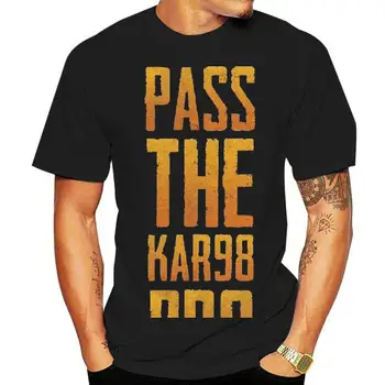 PUBG Kar98 98K Футболки для мужчин Одежда больших размеров Модная футболка с коротким рукавом Хлопковые футболки с круглым вырезом Плюс размер