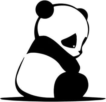 Panda Designs Забавная Милая Наклейка, Водонепроницаемая Виниловая Наклейка Наклейка Для Автомобилей Грузовиков Транспортных Ноутбуков Windows, 15 см