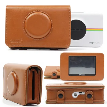 Polaroid Snap Touch Instant Print Чехол для цифровой камеры Ретро PU кожа Водонепроницаемый противоударный чехол для сумки для переноски с экраном