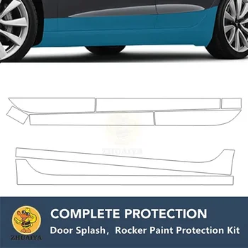 PreCut Rocker Panels Защита от краски Прозрачный комплект защиты бюстгальтера 7,5 мил PPF для AUDI A7 S7 BASE S-LINE PREMIUM PLUS TDI 2016-2018