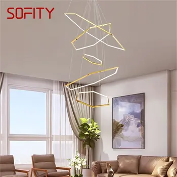 SOFITY Nordic Подвесные светильники Золотой креативный современный светодиодный светильник для украшения дома Гостиная