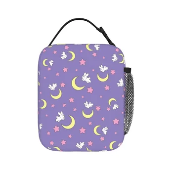 Sailors Moon Изолированные сумки для ланча Портативные сумки для пикника Термокулер Ланч-бокс Ланч-тоут для женщин Работа Дети Школа