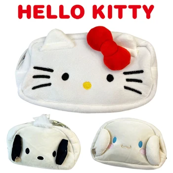 Sanrio Hello Kitty Дорожная косметичка Портативная сумка для хранения косметики Kawaii Пенал Девочки Женщины Большая Емкость Органайзер Сумка