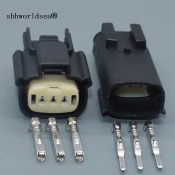 Shhworldsea 3-контактный женский мужской автоматический электрический корпус штекер проводка кабель негерметичный разъем штекер 33471-0306 33471-0301 33481-0301