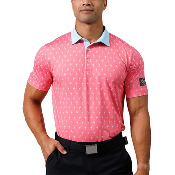 Sunday Swagger Golf Рубашка-поло Быстрая дышащая спортивная рубашка-поло с коротким рукавом на открытом воздухе 2024 Новое лето