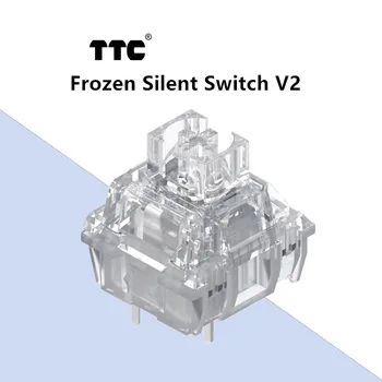 TTC Frozen Silent Switch V2 Mute Линейный вал Корпус 3Pin 45gf для механической клавиатуры MX DIY Пользовательские переключатели клавиатуры с горячей заменой