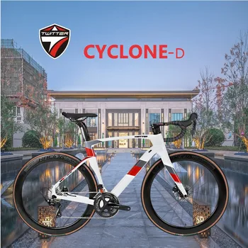 TWITTER ЦИКЛОН Rival-22S T900шоссейные велосипеды из углеродного волокна700C гидравлический дисковый тормоз Класс XC для гонок по пересеченной местности велосипедный гравийный велосипед