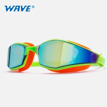 TaoBo Orignal WAVE Взрослые Очки для плавания Анти-Туман Беруши Зажим для носа Гальваническая пластина Водонепроницаемый Силикон очки для плавания
