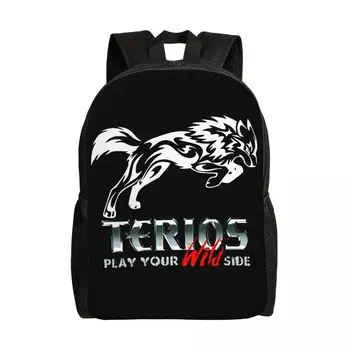Terios Рюкзак для мужчин и женщин Водонепроницаемый колледж Школьная сумка Печать Книжная сумка