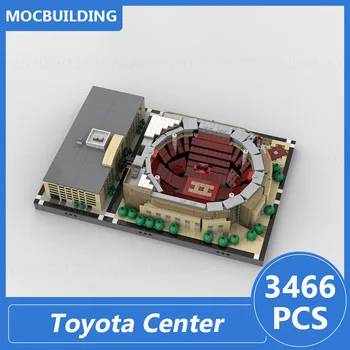 Toyota Center Архитектура 1/2 Micropolis Масштабная модель Moc Строительные блоки DIY Собрать кирпичи Дисплей Собрать игрушки Подарки 3466PCS