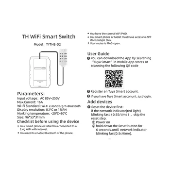 Tuya Smart WiFi Thermostat 16A Беспроводное управление с мониторингом энергопотребления Термостат температуры и влажности