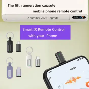 Type-C Micro USB Smart IR Пульт дистанционного управления Телефон Приложение Мини Адаптер Инфракрасный Передатчик Для Смартфона Для ТВ-приставки Кондиционер