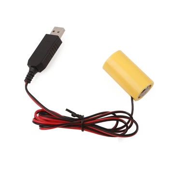 USB к 1,5 В LR14 C Батарея Кабель питания батареи для игрушечных контроллеров Газовый водонагреватель 95AF