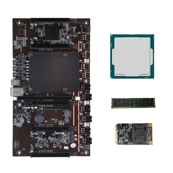 X79-H61 Материнская плата для майнинга LGA 2011 CPU Socket 5 PCI-E для Express 3.0 X8 Слоты для процессора E5-2620 RECC 8 ГБ памяти DDR3 1 P9JB