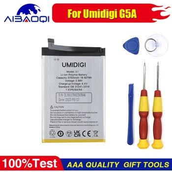 XUNQIYI 100% оригинальный аккумулятор Umidigi G5A Аккумулятор высокой емкости 5150 мАч Резервная батарея Замена смартфона Бесплатные инструменты