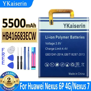 YKaiserin HB416683ECW 5500 мАч Аккумулятор Для Huawei Ascend Для Nexus 6P 4G, Bullhead, Для Nexus 7 Для Nexus7, рыболов, Батареи Nex