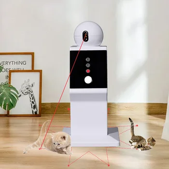 Автоматические игрушки для кошек Интерактивный Умный Светодиодный Лазер Забавная Игрушка Случайная Движущаяся Красная Точка Упражнение Робот Игрушка Для Домашних Кошек Котят Собак