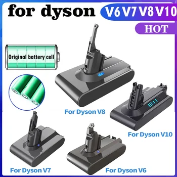 Аккумулятор пылесоса для Dyson V6 V7 V8 V10 11 Series SV07 SV09 SV10 SV12 DC62 Абсолютная перезаряжаемая батарея Fluffy Animal Pro